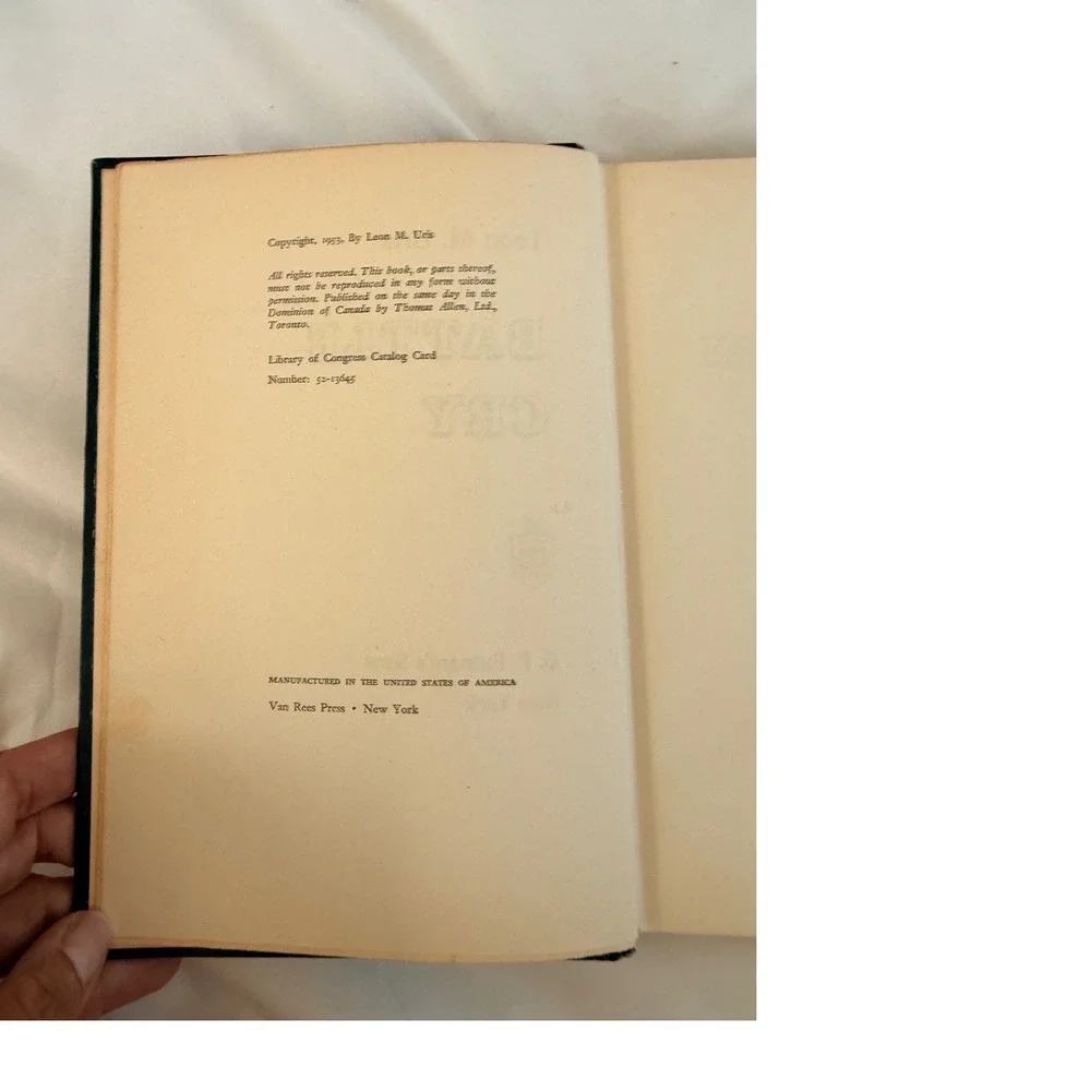 BATTLE CRY Leon Uris 1953 Hardcover 1st Edition True First Printing USMC WWII